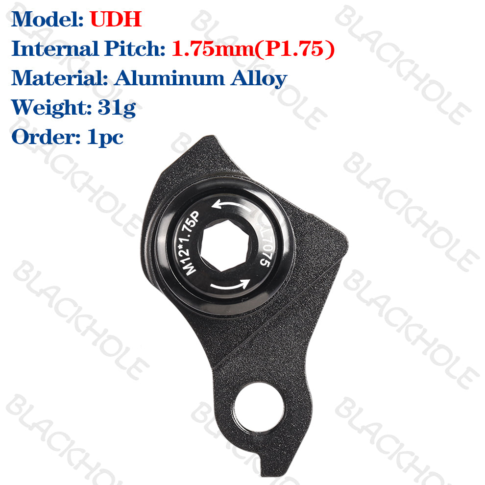 Suitable for SRAM UDH Rear Hook Bicycle Frame P1.0/1.5/1.75 Thru Axle Rear Derailleur Hanger MTB E-Bike UDH Rear Hook Bike Parts