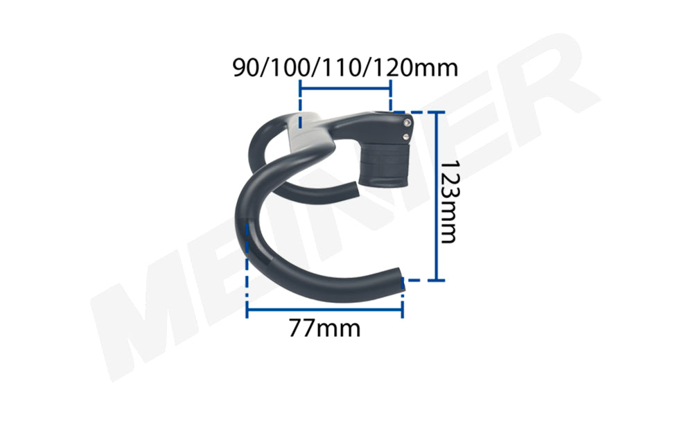 Full Carbon Gravel Bike Handlebar Integrated Drop Bar Fully Hidden Cable Original Bicycle Handlebar for Gravel Road Bike