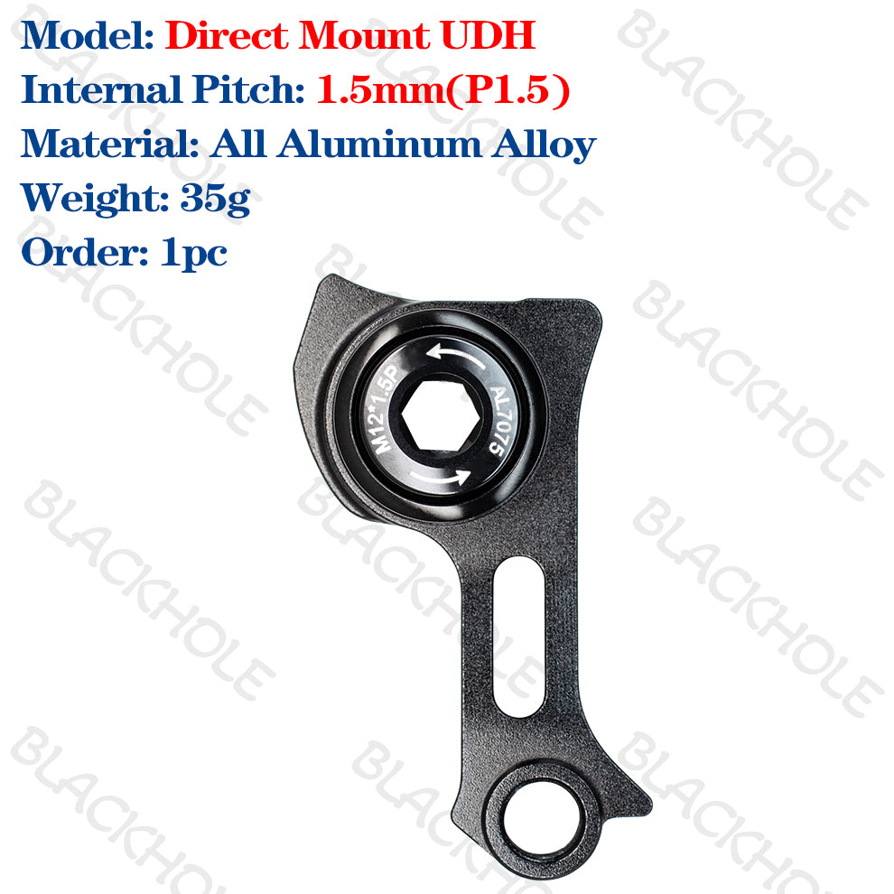 Direct Mount UDH Rear Derailleur Hanger Pitch1.0/1.5/1.75mm MTB Road Bike Frame UDH Direct Mount Rear Hook All Aluminum Alloy