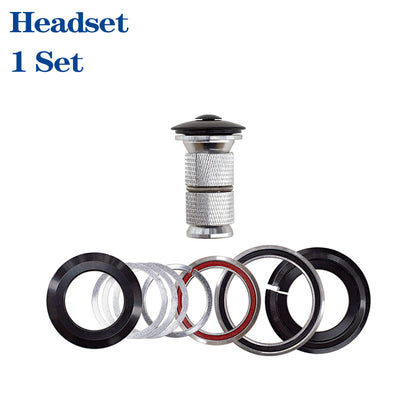 Road Bike Headset MTB Frame Headset Carbon Frame Fork Hight Lubrication Bearing Headset Fit For Straight Tapered Tube Bike Fork