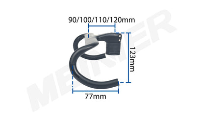 Full Carbon Gravel Bike Handlebar Integrated Drop Bar Fully Hidden Cable Original Bicycle Handlebar for Gravel Road Bike