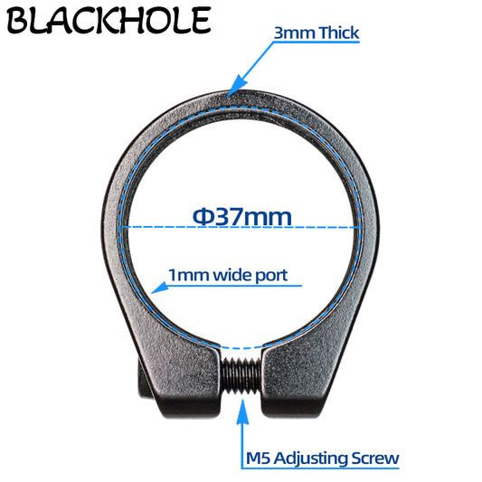 Bike Frame Seat Post Clamp 37mm Full Suspension Frame MTB CNC Seat Clamp E-Bike Gravel Aluminum Alloy Seat Post Tube Clip 37mm