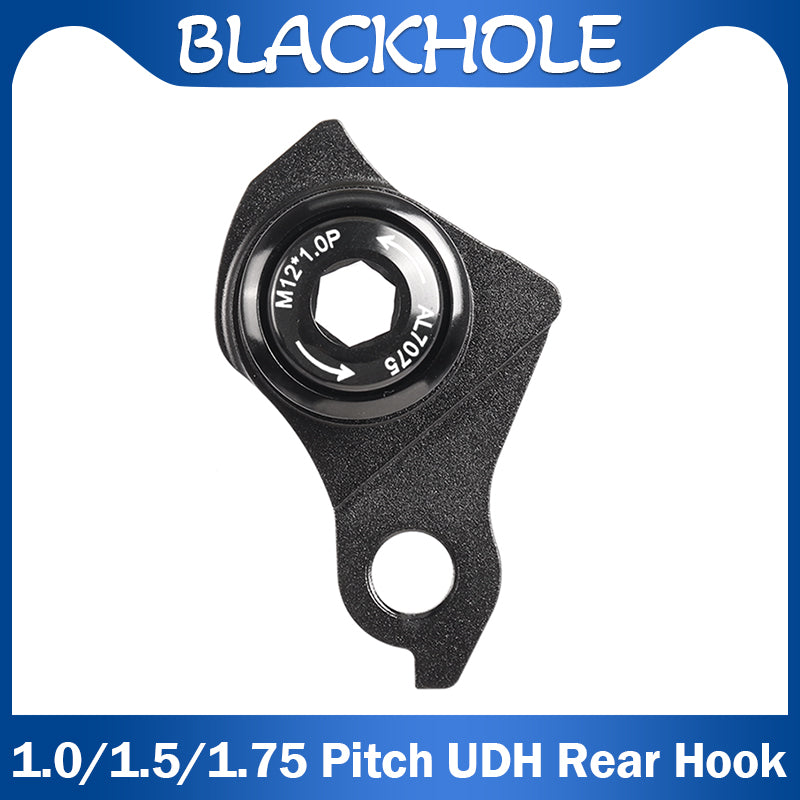 Bike Frame UDH Rear Hook for Bike Thru Axle Skewers Thread 1.0/1.5/1.75 Pitch Full Suspenpen MTB UDH Rear Hanger Frame Parts