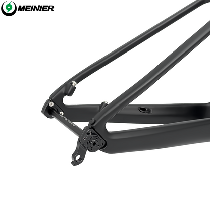 24inch Carbon Fiber MTB Hardtail Frameset with Carbon Rigid Fork Full Internal Routing T47 Bottom Bracket