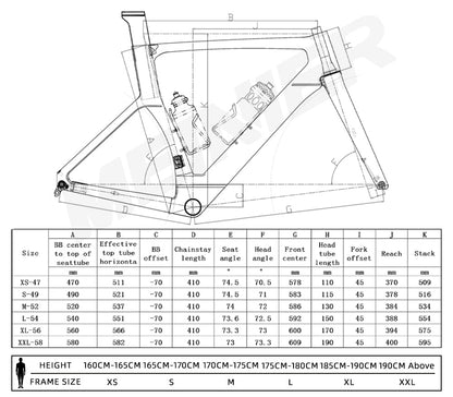 Upgraded DS-118 Lightweight Carbon Fiber Road Bike Frame UDH Hanger Disc Brake Racing Bike Frame