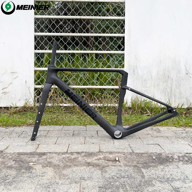 Carbon Gravel Frame Flat Mount Disc Brake 700C*47C T47 Bottom Bracket Internal Cable Gravel Bicycle Frameset Road Bike