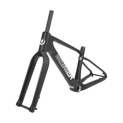 24inch Carbon Fiber MTB Hardtail Frameset with Carbon Rigid Fork Full Internal Routing T47 Bottom Bracket