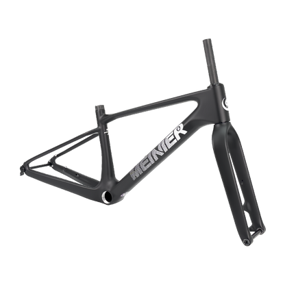 24inch Carbon Fiber MTB Hardtail Frameset with Carbon Rigid Fork Full Internal Routing T47 Bottom Bracket