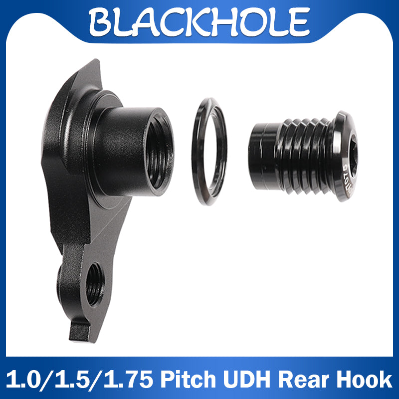 Bike Frame UDH Rear Hook for Bike Thru Axle Skewers Thread 1.0/1.5/1.75 Pitch Full Suspenpen MTB UDH Rear Hanger Frame Parts