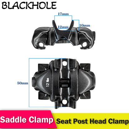 Carbon Track Bike Frame Seat Post Head Parts TT Triathlon Bicycle Frame Aluminum Alloy Track Type SeatPost Saddle Head Clamp Parts