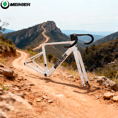 Carbon Gravel Frameset with Integrated Handlebar Lightweight Road Bike Frame Set Upgraded Tool Box UDH