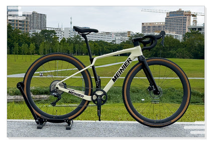 2x11Speed Gravel Road Bike with Carbon Fiber 12°Drop Handlebar Carbon Gravel Bike Internal Cable Routing
