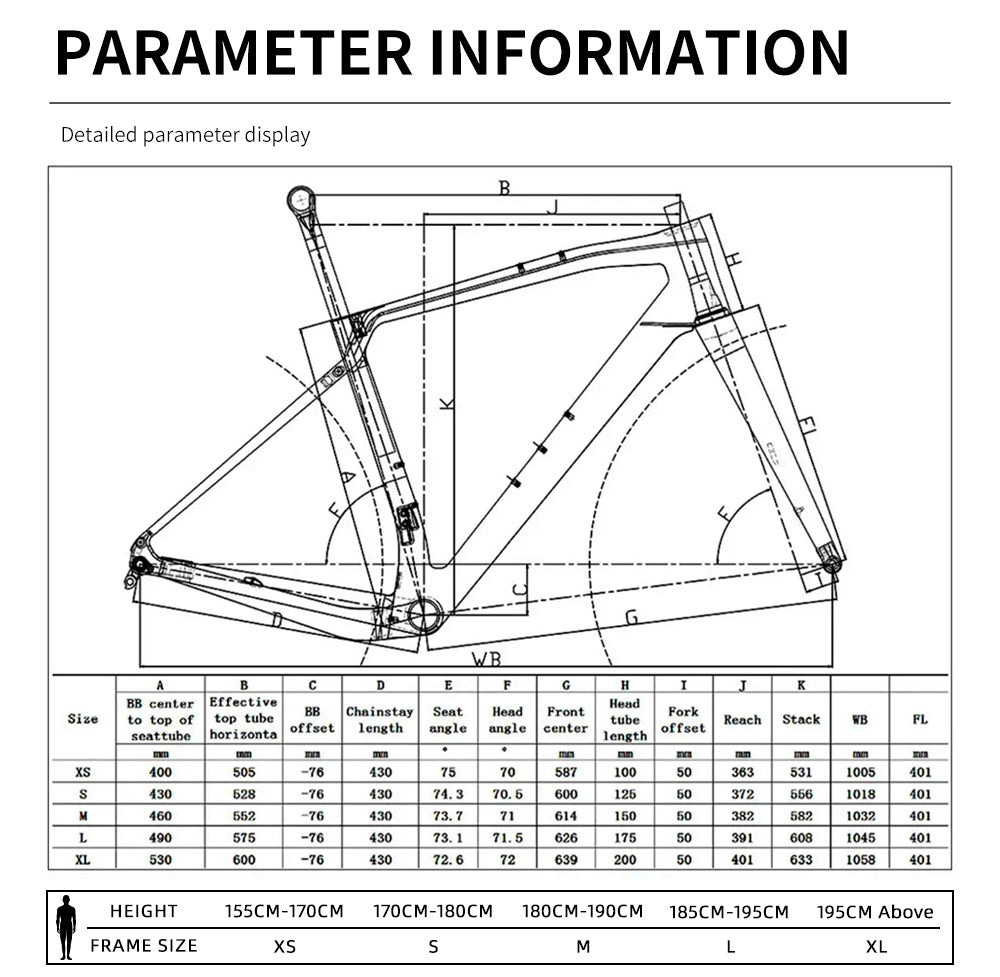 2x11Speed Gravel Road Bike with Carbon Fiber 12°Drop Handlebar Carbon Gravel Bike Internal Cable Routing