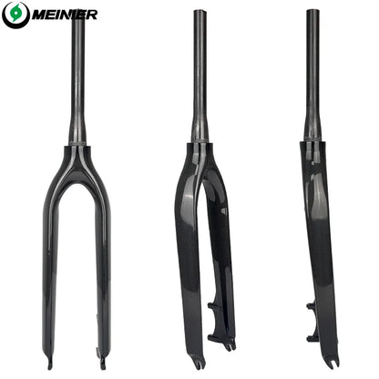Full Carbon MTB Fork 26 Inch Straight Bicycle Front Fork Disc Brake for Max 2.35 Tire