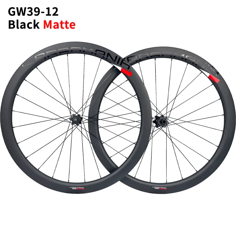 Durable Carbon Gravel Wheelset 700C 24 Hole Disc Brake Road Bike Wheel Set  Gravel Bike Clincher Width 31mm