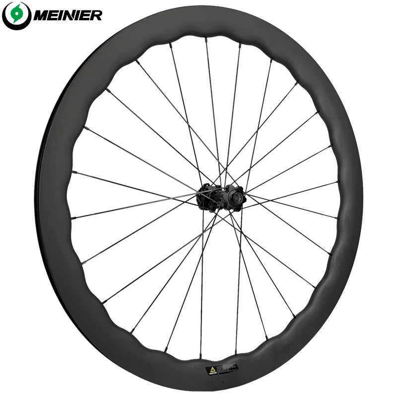 700C Road Carbon Wheelset 55mm Rim Depth Disc Brake Lightweight Racing Wheels for Road Bikes