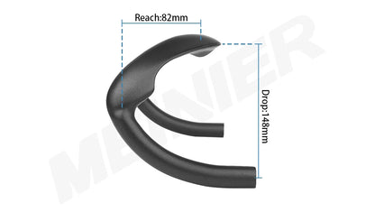 Carbon Road Bike Handlebar 385mm 31.8mm Track Bike Handlebars for Racing Bike