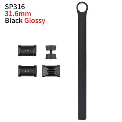 27.2mm31.6mm Bicycle Seat Post MTB Road Bike Seatpost Super Light Seatpost Carbon Customizable Length