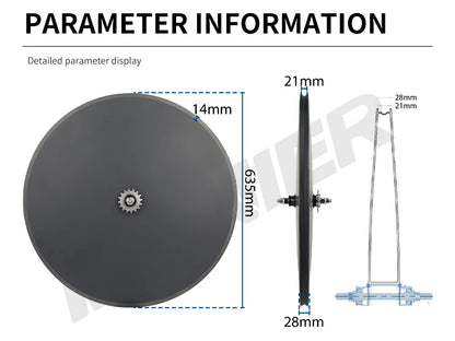 Ultralight Disc Brake Wheel Aero Dynamics 700C Carbon Track wheel for Racing