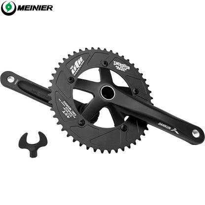 Aluminum Alloy Track Bike Crankset Chainring Diameter 170mm 48T Road Bike Crank Set for Racing Bike