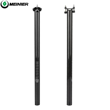 Carbon Fiber Bicycle Seat Post 33.9mm Lightweight Cycle Seatpost for Folding Bike