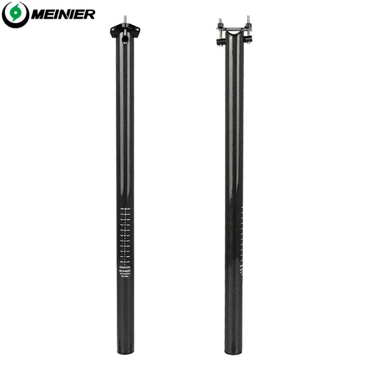 Carbon Fiber Bicycle Seat Post 33.9mm Lightweight Cycle Seatpost for Folding Bike
