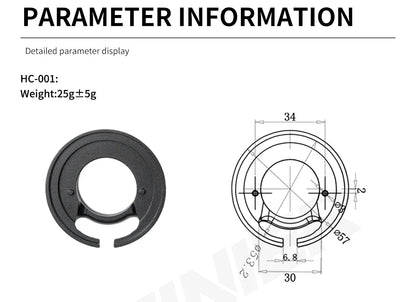 Aluminum Alloy Bike Headset Cap Cover 57mm/44.5mm for Front Fork Headset Cap Bicycle Accessories