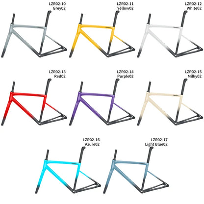 Lightweight Carbon Road Bike Frame with Integrated Handlebar Carbon Bike Frameset UDH Hanger Max 32C Tire for Road Bicycles