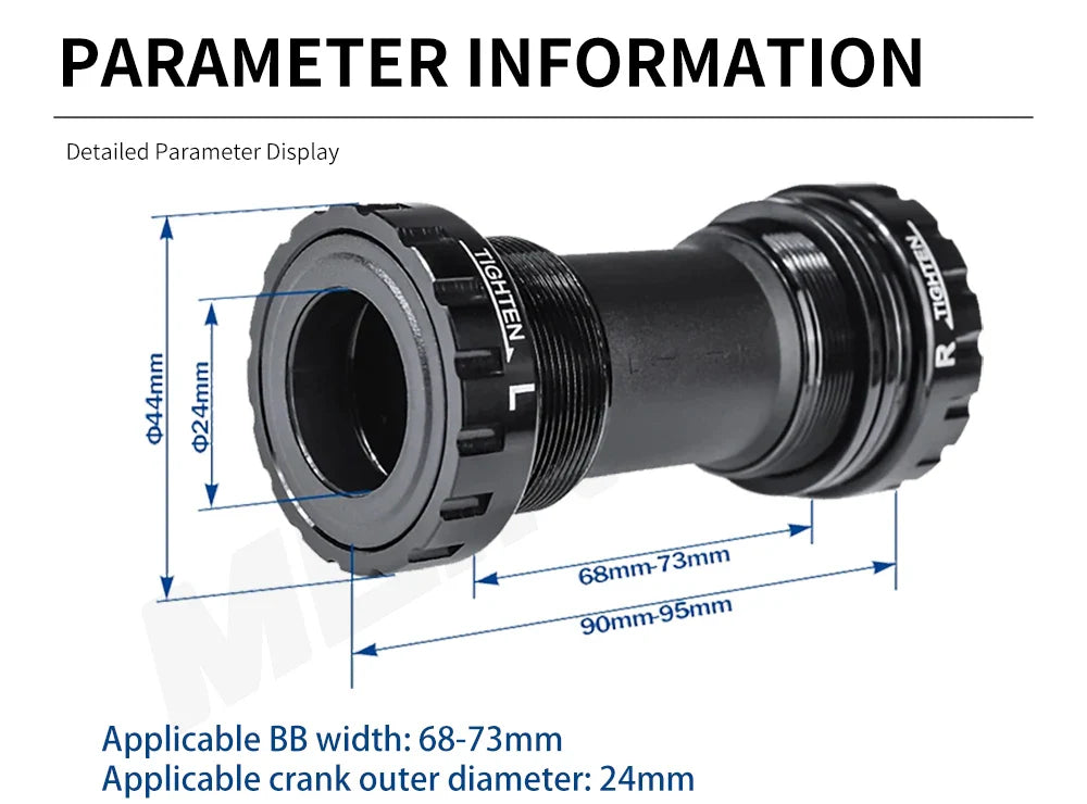 BSA Bottom Bracket 68mm-73mm Aluminum Alloy High Quality MTB Bike Parts for Bicycle