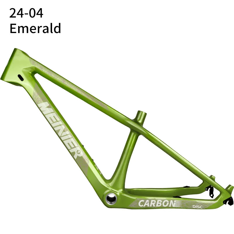MEINIER 24 inch Carbon Bicycle Frame mtb Carbon kid student bike Frameset Single Chainring 24 Carbon Junior Kids Bike Frame