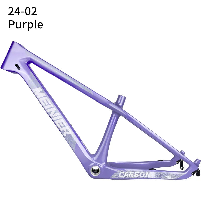 MEINIER 24 inch Carbon Bicycle Frame mtb Carbon kid student bike Frameset Single Chainring 24 Carbon Junior Kids Bike Frame