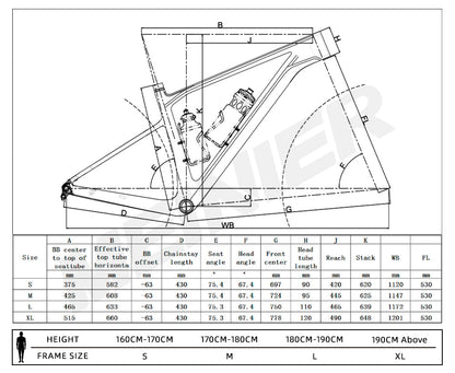 MTB Carbon Frame 29er Full Hidden Cable Routing XC Mountain Bike Frame  Disc Brake T47 Lightweight Carbon Mtb Frame