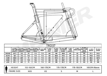 Carbon Road Bike Frame Internal Cable Routing T47 Max 32C Tire Lightweight Carbon Disc Road Bike Frame