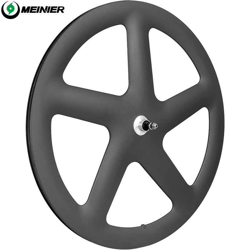 Full Carbon 5 Spoke Track Wheels 3K Matte Glossy Finish for Fixie Gear Bikes