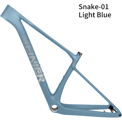 Snake 29er Hardtail Mountain Bike Frame Thru Axle Frame Disc Brake Routing Internal Max 29erx2.4 Tire Carbon MTB Frame