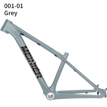 26 Inch T1000 Carbon Fiber MTB Hardtail Frame with Straight Tube Rigid Fork Disc Frameset 135x9mm Hub Lightweight Durable
