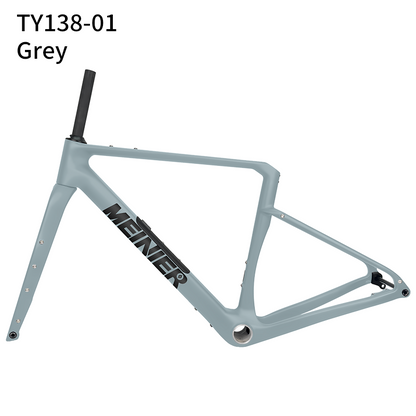 Carbon Gravel Frame Flat Mount Disc Brake 700C*47C T47 Bottom Bracket Internal Cable Gravel Bicycle Frameset Road Bike