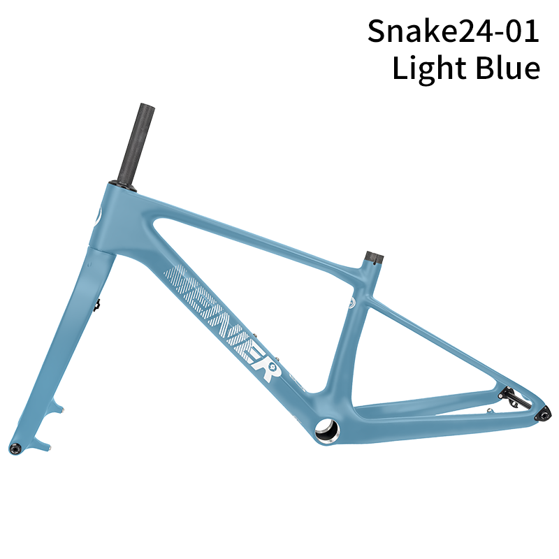 24inch Carbon Fiber MTB Hardtail Frameset with Carbon Rigid Fork Full Internal Routing T47 Bottom Bracket