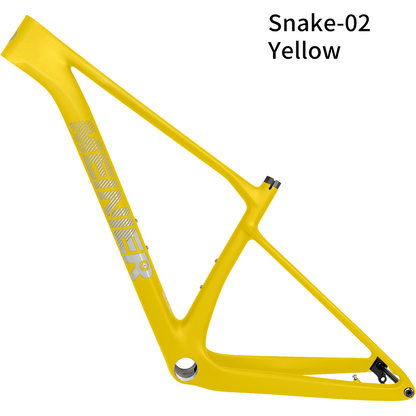 Snake 29er Hardtail Mountain Bike Frame Thru Axle Frame Disc Brake Routing Internal Max 29erx2.4 Tire Carbon MTB Frame