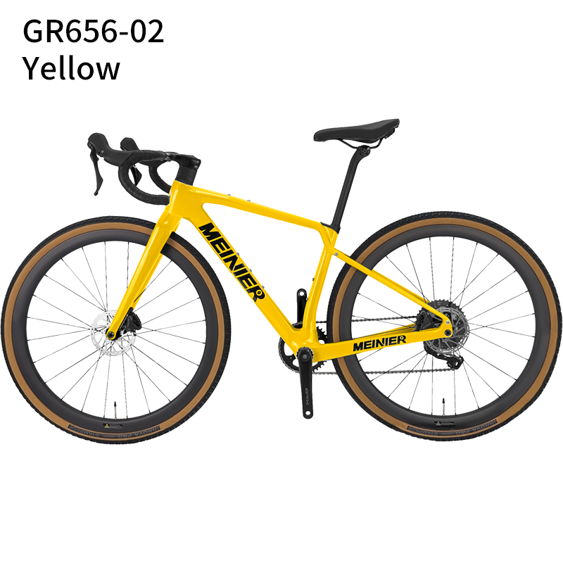 2x11Speed Gravel Road Bike with Carbon Fiber 12°Drop Handlebar Carbon Gravel Bike Internal Cable Routing