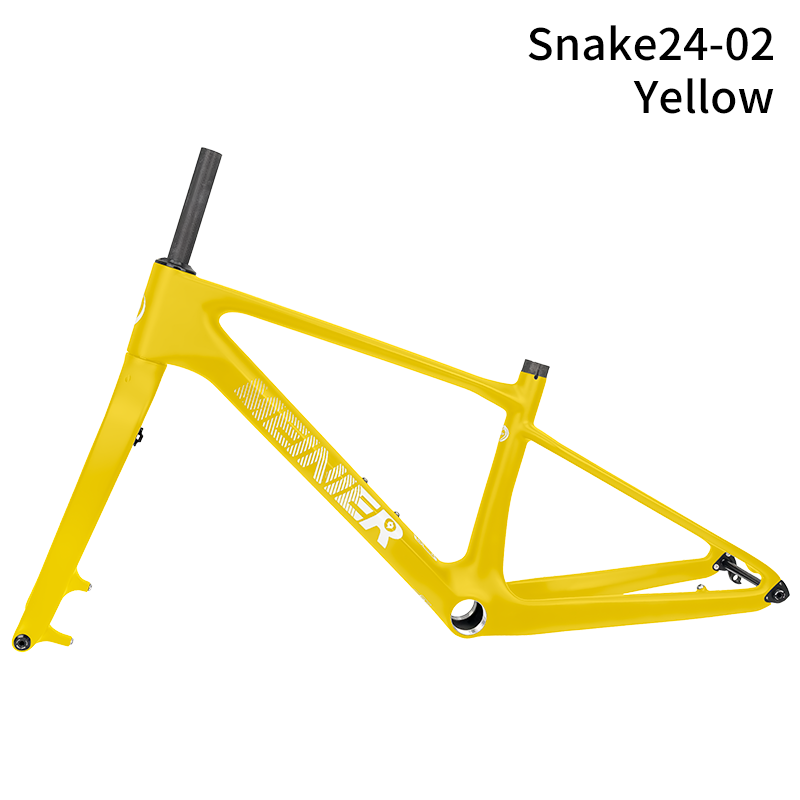 24inch Carbon Fiber MTB Hardtail Frameset with Carbon Rigid Fork Full Internal Routing T47 Bottom Bracket