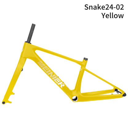 24inch Carbon Fiber MTB Hardtail Frameset with Carbon Rigid Fork Full Internal Routing T47 Bottom Bracket