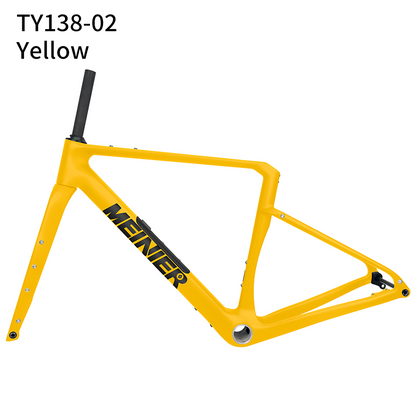 Carbon Gravel Frame Flat Mount Disc Brake 700C*47C T47 Bottom Bracket Internal Cable Gravel Bicycle Frameset Road Bike