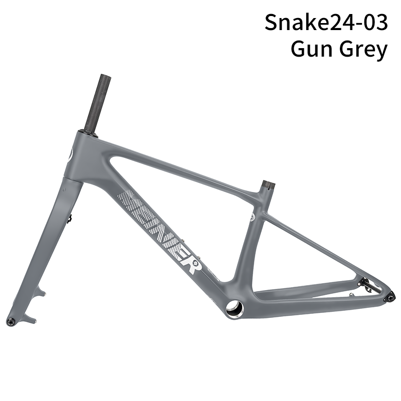 24inch Carbon Fiber MTB Hardtail Frameset with Carbon Rigid Fork Full Internal Routing T47 Bottom Bracket
