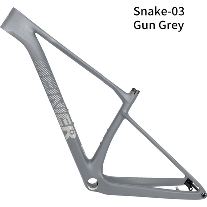 Snake 29er Hardtail Mountain Bike Frame Thru Axle Frame Disc Brake Routing Internal Max 29erx2.4 Tire Carbon MTB Frame