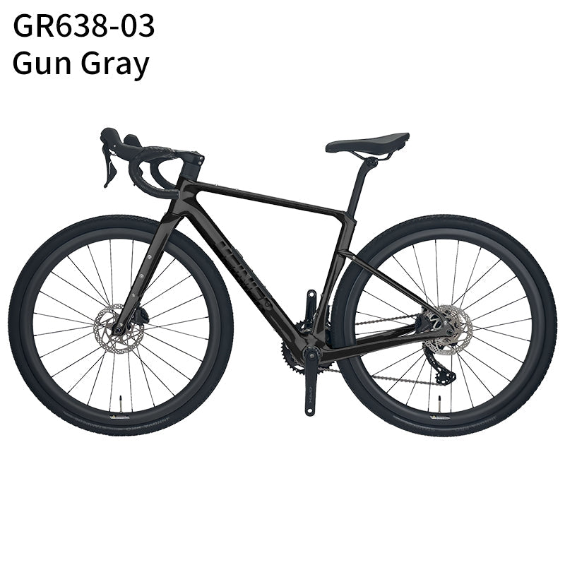 MEINIER Carbon Fiber Gravel Bike GRX BR600 2X11S Hydraulic Disc Brake Gravel Road Bike for Bikepacking and Longer Journeys