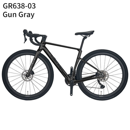 MEINIER Carbon Fiber Gravel Bike GRX BR600 2X11S Hydraulic Disc Brake Gravel Road Bike for Bikepacking and Longer Journeys