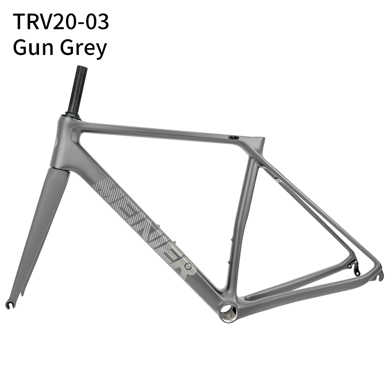 Carbon Road Bike Frameset 130x9mm Hub Lightweight V-Brake Racing Frame 700C Max 28C Tire