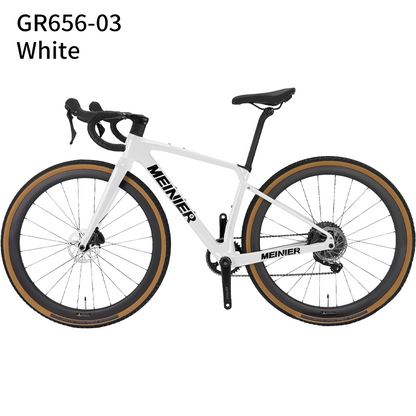 2x11Speed Gravel Road Bike with Carbon Fiber 12°Drop Handlebar Carbon Gravel Bike Internal Cable Routing