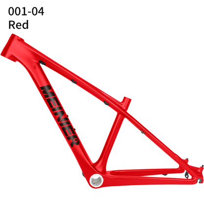 26 Inch T1000 Carbon Fiber MTB Hardtail Frame with Straight Tube Rigid Fork Disc Frameset 135x9mm Hub Lightweight Durable